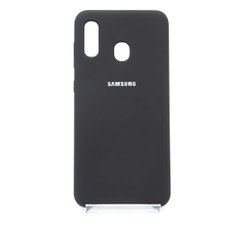 Силиконовый чехол Silicone Cover для Samsung A20/A30 black