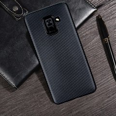 Силиконовый чехол для Samsung A8 (2018) carbon black