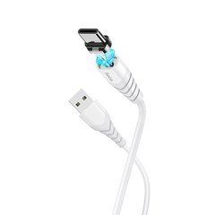 USB кабель Hoco X63 Racer magnetic Type-C 3A/1m white