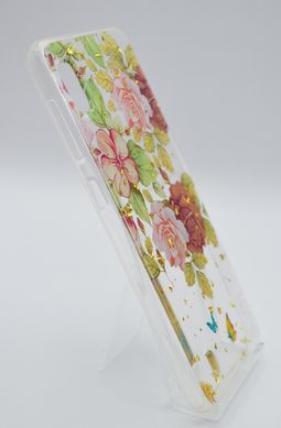 Накладка Deep Shine Flowers New для Samsung A10 с блестками