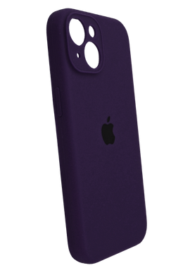 Силіконовий чохол Full Cover для iPhone 15 Plus elderberry Full Camera