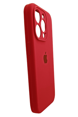 Силіконовий чохол Full Cover для iPhone 15 Pro red Full Camera