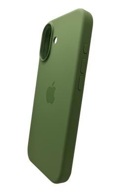 Силіконовий чохол with MagSafe для iPhone 17 light moss 1:1 Smart animation з кнопкою