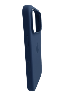 Силіконовий чохол with MagSafe для iPhone 17 Pro midnight blue 1:1 Smart animation з кнопкою