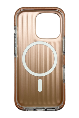 TPU чохол Ribbed Matte with MagSafe для iPhone 16 Pro gold