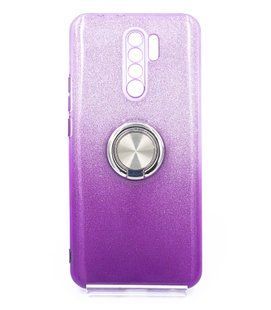 Силіконовий чохол SP Shine для Xiaomi Redmi 9 violet ring for magnet