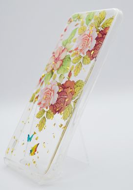 Накладка Deep Shine Flowers New для Samsung A10 с блестками