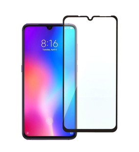 Защитное 2.5D стекло Люкс Full Glue для Xiaomi Redmi Mi 9 f/s black