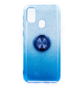 Силиконовый чехол SP Shine для Samsung M30s/M21 blue ring for magnet