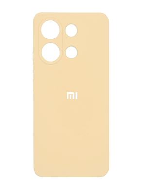 Силиконовый чехол Full Cover для Xiaomi Redmi Note 13 4G pink sand Full Camera