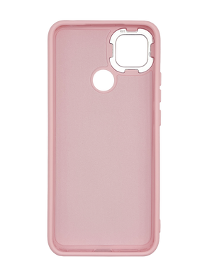 Силиконовый чехол Metal Frame для Xiaomi Redmi 9C/10A light pink (AA)