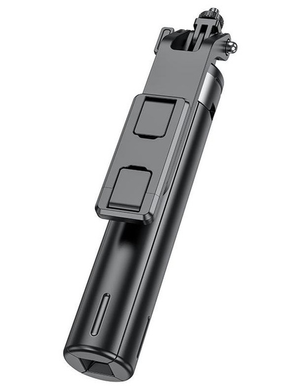 Селфі палка Monopod Hoco K21 з триногами+знімний ВТ пульт black