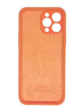 Силіконовий чохол Full Cover для iPhone 14 Pro Max orange Full Camera
