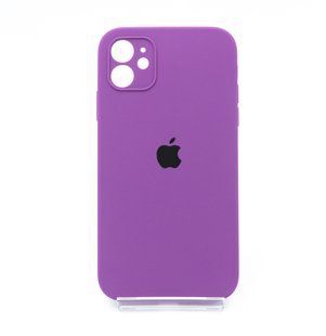 Силіконовий чохол Full Cover Square для iPhone 11 grape Full Camera