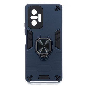 Чехол SP Transformer Ring for Magnet для Xiaomi Redmi Note 10 Pro dark blue противоударный Full Camera
