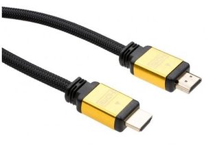 Кабель мультимедийный HDMI to HDMI 10 m metal V2.0 Vinga (VCPDCHDMI2VMM10BK)