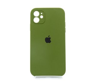 Силіконовий чохол Full Cover для iPhone 11 dark olive Full Camera