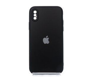 TPU+Glass чохол Matte Candy для Apple iPhone X/XS Full camera black