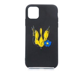 Силіконовий чохол Soft Feel MyPrint для iPhone 11 Синій мак, black