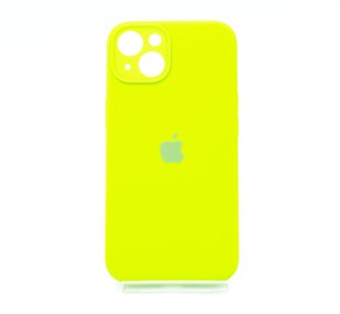 Силіконовий чохол Full Cover для iPhone 13 lime green Full Camera