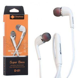 Навушники DeepBass D-01 white