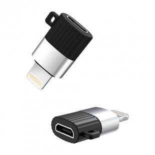 Переходник XO NB149B MicroUSB-Lightning black