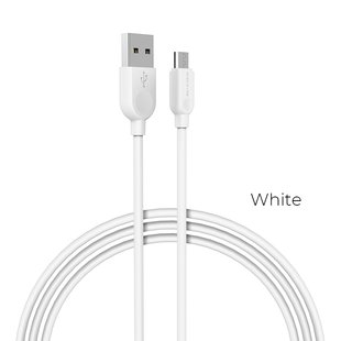 USB кабель Borofone BX14 LinkJet Micro 2.4A/1m white