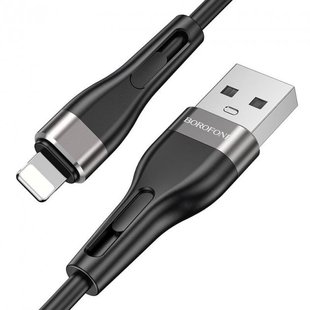 USB кабель Borofone BX46 Rush Lightning 2.4A/1m black