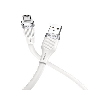 USB кабель HOCO U72 Forest Silicone Micro 2,4A/1,2m white