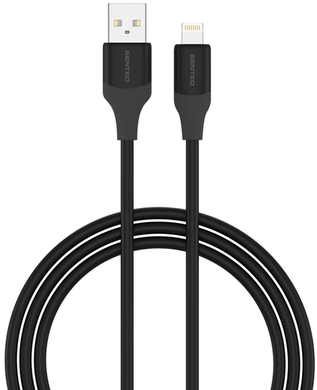 Кабель Senteo SL-07 Skin silicone USB-A to Lightning 2.4A 1.2m black
