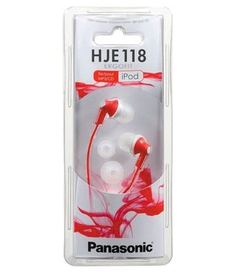 Наушники Panasonic RP-HJE118 красный