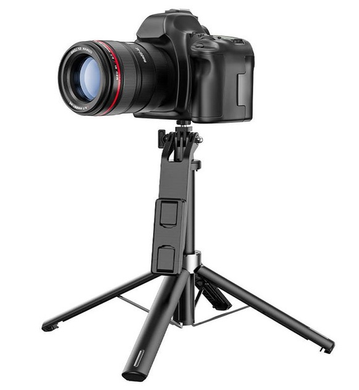 Селфі палка Monopod Hoco K21 з триногами+знімний ВТ пульт black