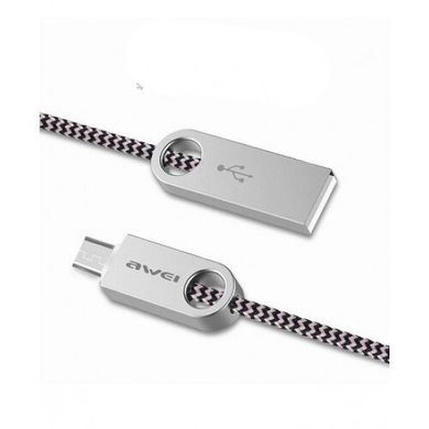 USB кабель Awei CL-30 Micro Silver