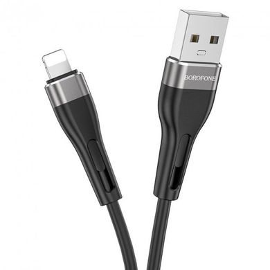 USB кабель Borofone BX46 Rush Lightning 2.4A/1m black