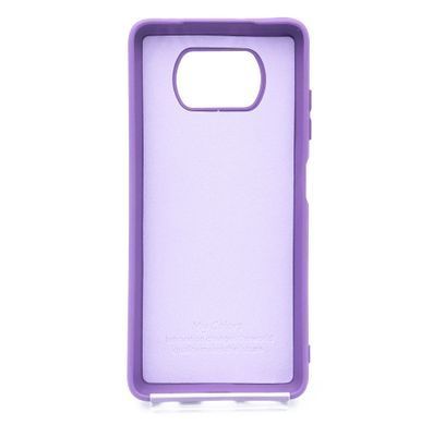 Силіконовий чохол Full Cover для Xiaomi Poco X3 NFC purple my color