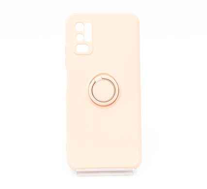Чохол (TPU) Candy Ring для Xiaomi Redmi Note 10 5G/Poco M3 Pro 5G pink