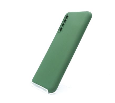 Силіконовий чохол Full Cover для Samsung A50/A50S/A30S dark green Full Camera без logo