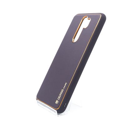 Чохол шкіра Xshield для Xiaomi Redmi Note 8 Pro dark purple
