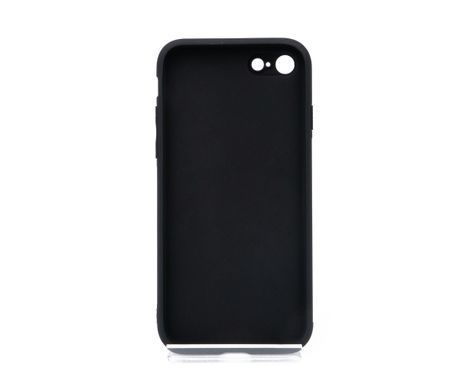 TPU+Glass чехол Matte Candy для Apple iPhone 7/8/SE 2020 Full camera black