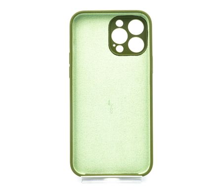 Силіконовий чохол Full Cover для iPhone 13 Pro Max olive green (no logo) Full Camera