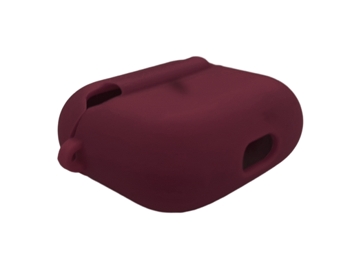 Чохол for AirPods Pro 3 силіконовий marsala з мікрофіброю