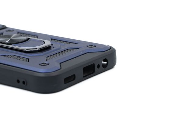 Чохол Camshield Serge Ring for Magnet для Samsung M14 5G blue протиударний шторка/захист камери