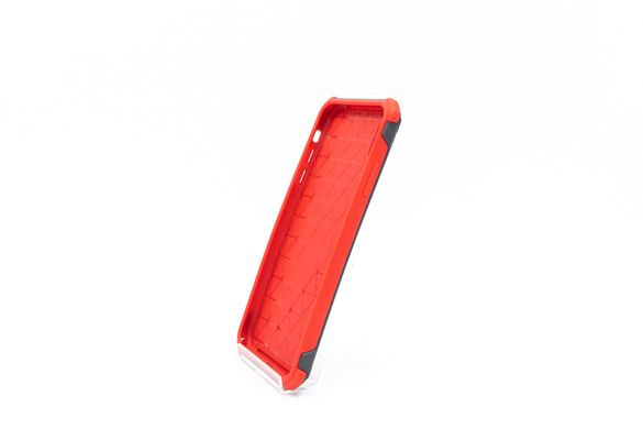 Чохол протиударний техно з кільцем для IPhone XS Max black/red