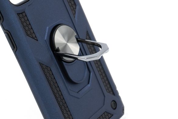 Чохол Serge Ring for Magnet для Samsung S20 dark blue протиударний з магнітним тримачем