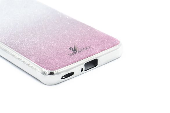 Чехол TPU+Glass для Xiaomi Mi 11 pink Swarovski Full Camera