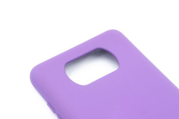 Силіконовий чохол Full Cover для Xiaomi Poco X3 NFC purple my color