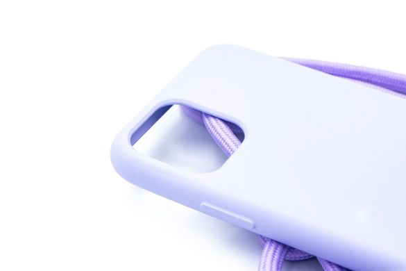 Силіконовий чохол WAVE Lanyard для iPhone 11 Pro light purple(TPU)