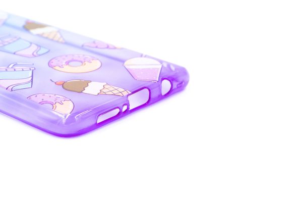 Силиконовый чехол WAVE Sweet&Asid Case для Xiaomi Redmi Note 8 Pro (TPU) blue/purple/cocktells