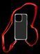 Чохол WAVE Clear with Strap для iPhone 14 Pro clear/red