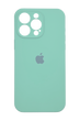 Силіконовий чохол Full Cover для iPhone 15 Pro Max azure (marine green) Full Camera